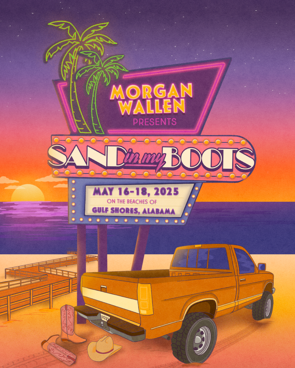 Morgan Wallen Set to ‘Take Over’ Hangout Music Festival with Sand In My Boots Festival