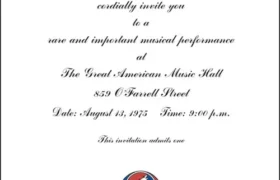 Live Nuggets: The Grateful Dead at the Great American Music Hall Live in San Francisco, CA – August 13, 1975